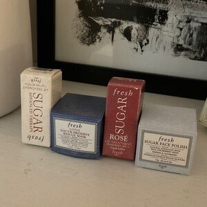 Fresh Lip and Face Care Set - Red, Blue, White